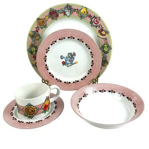 Sakura Mary Engelbreit 1994 Garden Time 5-PC Place Setting-Excellent Condition!